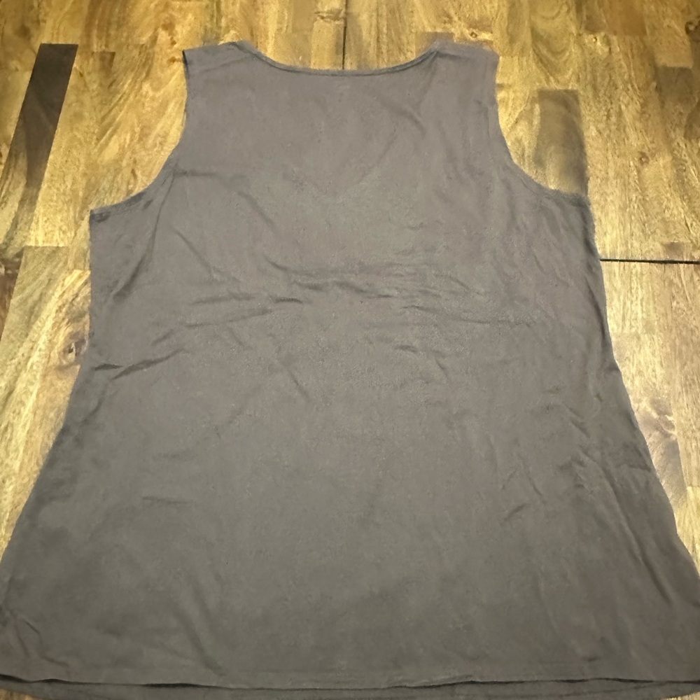 Ana brown embroidered tank top - Picture 3 of 3